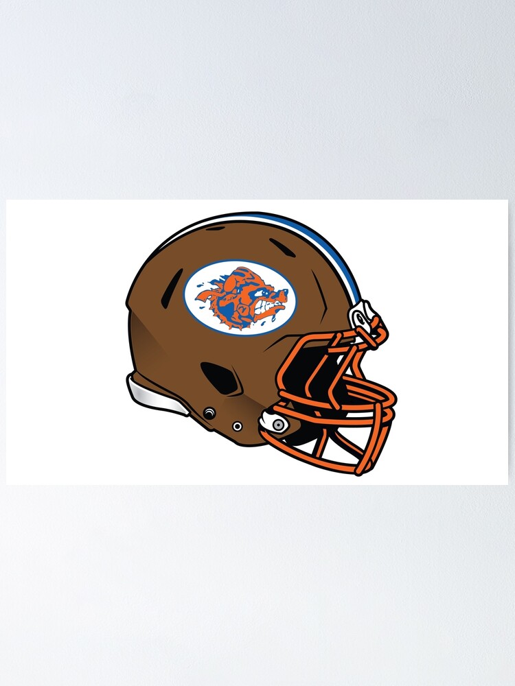 mud dogs football helmet