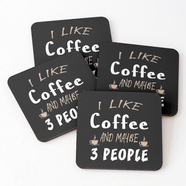 Item preview, I like coffee and Maybe 3 People  designed and sold by AnimaLovers.