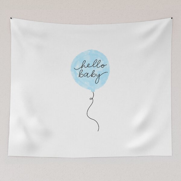 Item preview, Hello Baby in Blue designed and sold by mixandmatchbymm.