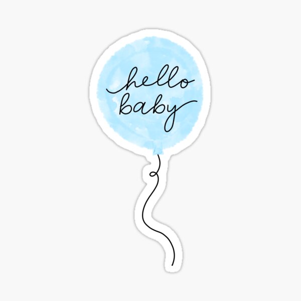Item preview, Hello Baby in Blue designed and sold by mixandmatchbymm.