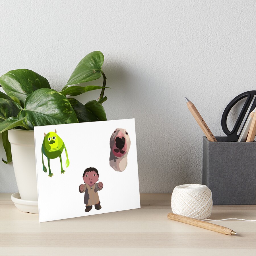 "mike wazowski, walter, ice age baby meme 3pack" Art Board Print by