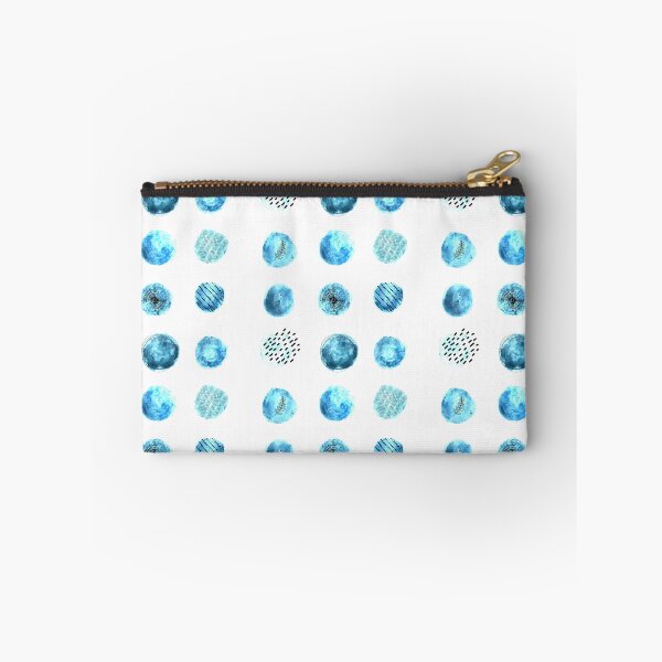 Item preview, blue watercolour dots designed and sold by earthythings.