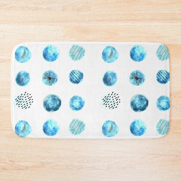 Item preview, blue watercolour dots designed and sold by earthythings.