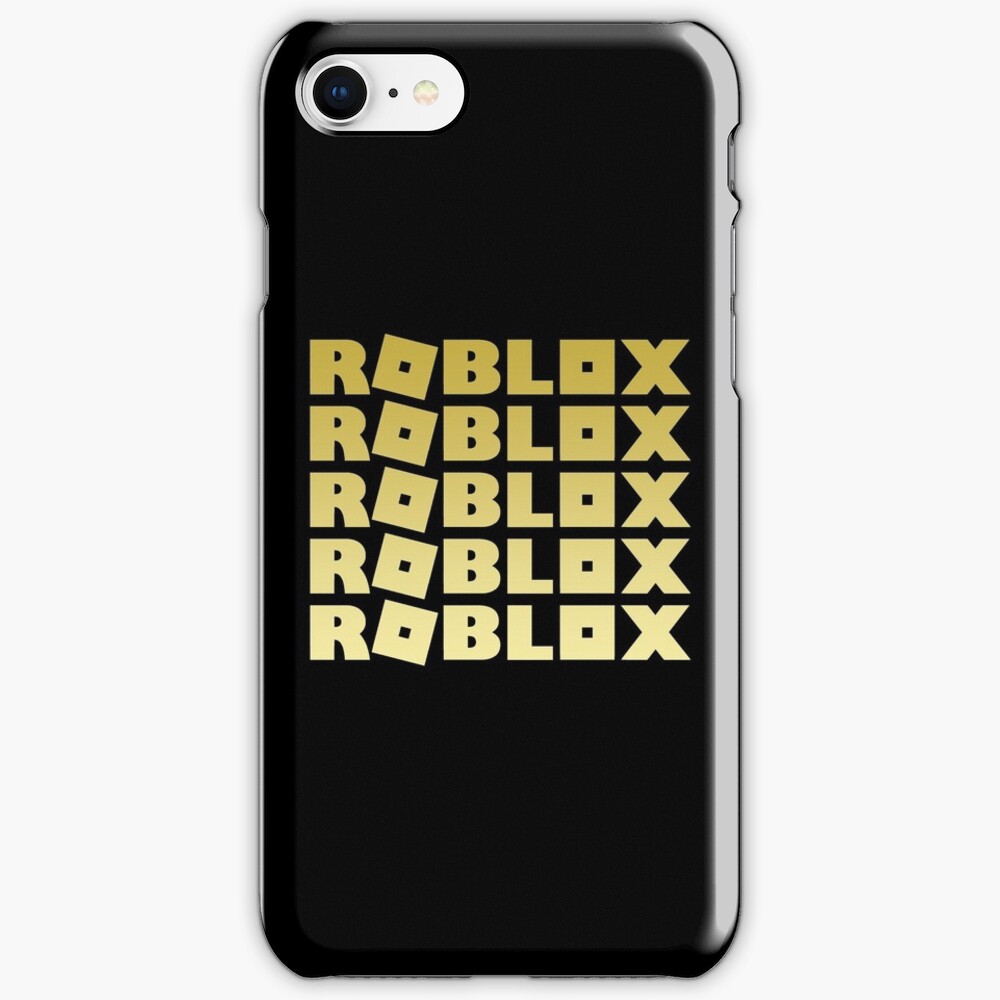 Roblox Gold Iphone Case Cover By T Shirt Designs Redbubble - how do you make a shirt on roblox mobile