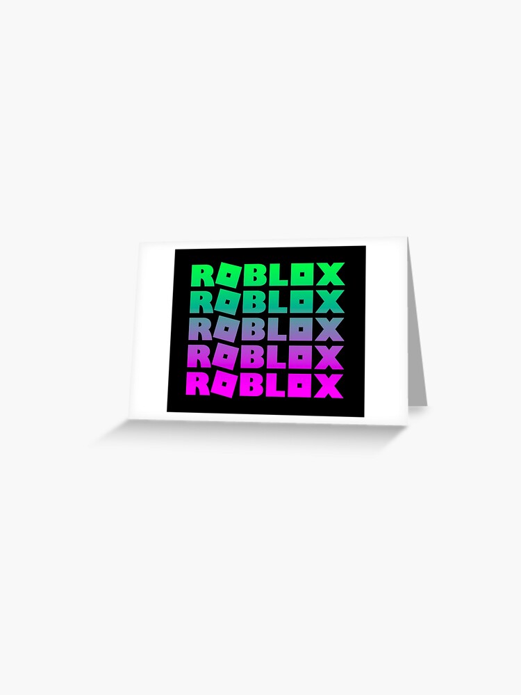Roblox Green And Pink Greeting Card By T Shirt Designs Redbubble - roblox tank tops redbubble