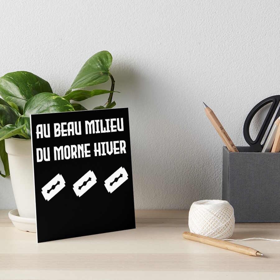 Au Beau Milieu Du Morne Hiver Texte Impression rigide « Au beau milieu du morne hiver Peaky Blinders », par  goseriesfilms | Redbubble