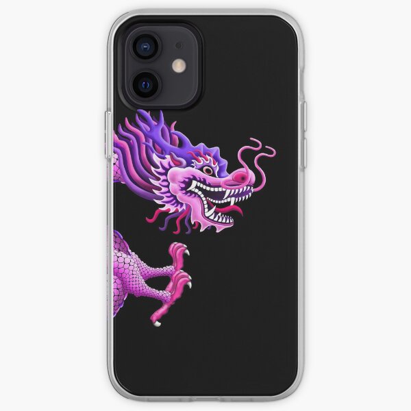Pink Chinese Dragon iPhone Soft Case