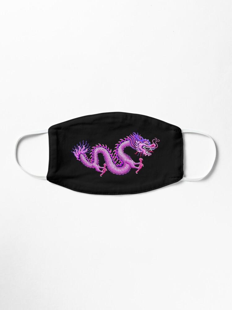 Alternate view of Pink Chinese Dragon Mask