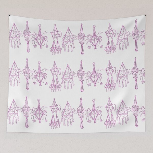 Item preview, Macrame in Magenta Line designed and sold by Amanda Laurel Atkins.
