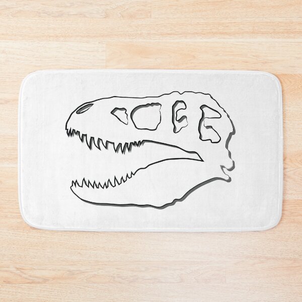 Item preview, White T-Rex Dinosaur Skull designed and sold by Ham-n-Spaghetti.