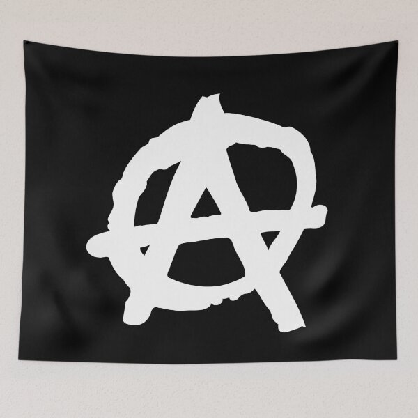 Item preview, Anarchy White Logo designed and sold by TopMask.