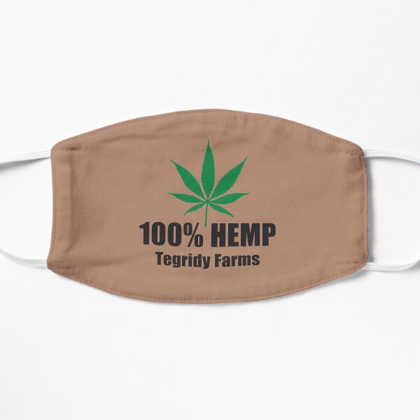 100% Hemp Tegridy Farms - South Park, Stan's T-shirt with Flat Mask