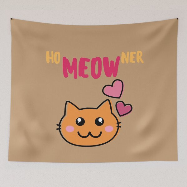 Item preview, HoMEOWner Cat Lover Kitty Kitten with Little Heart Cat Home designed and sold by BampiQ.