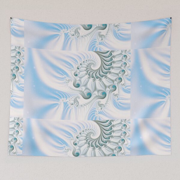 Item preview, White and blue spirals designed and sold by pinkal.