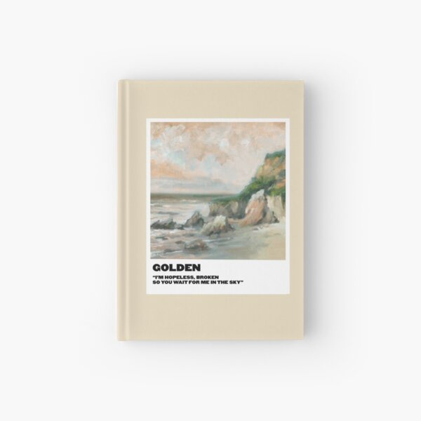 golden polaroid Hardcover Journal
