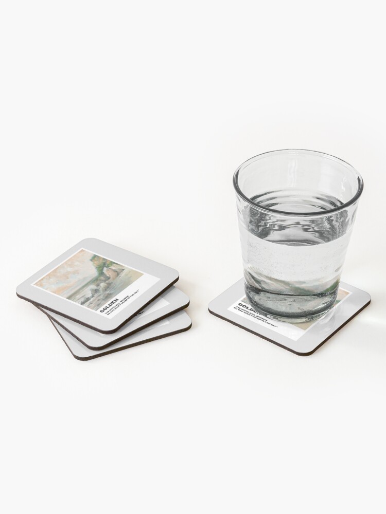 Alternate view of golden polaroid Coasters (Set of 4)