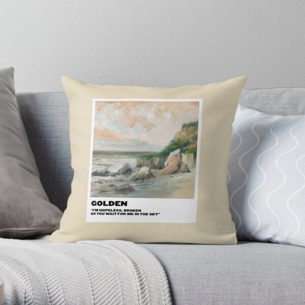 polaroid doré Coussin