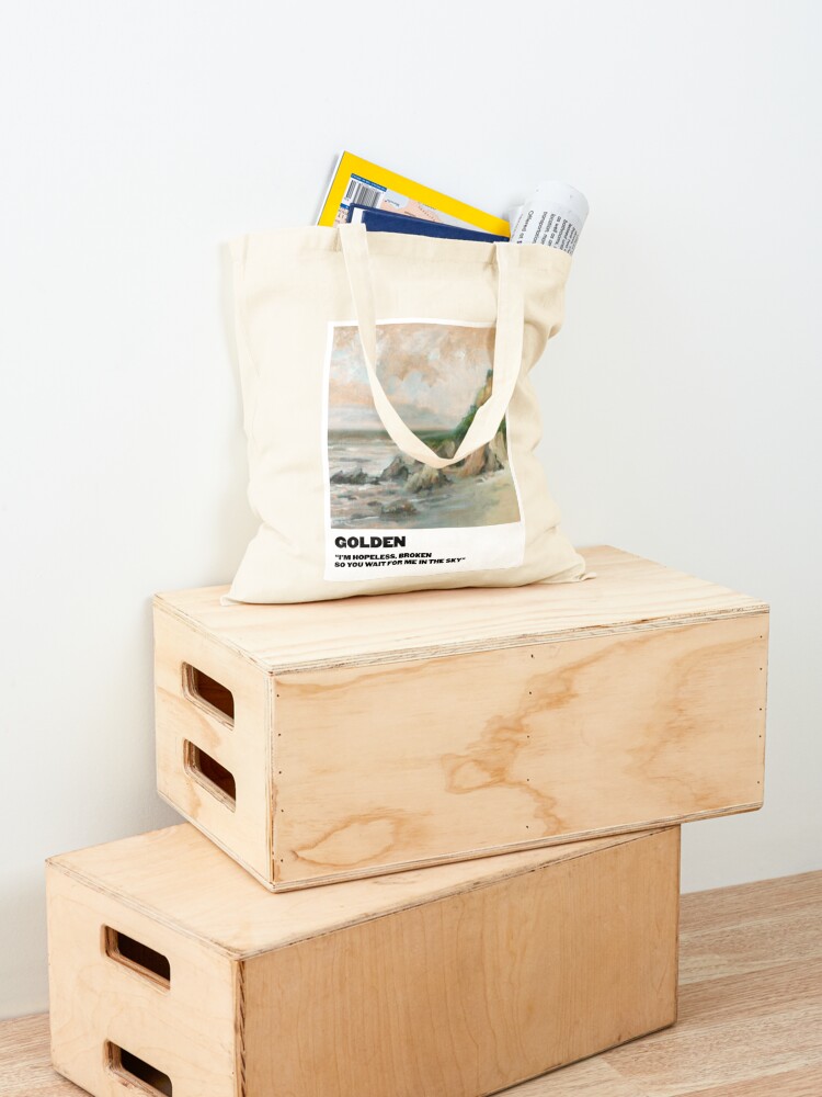 Alternate view of golden polaroid Tote Bag