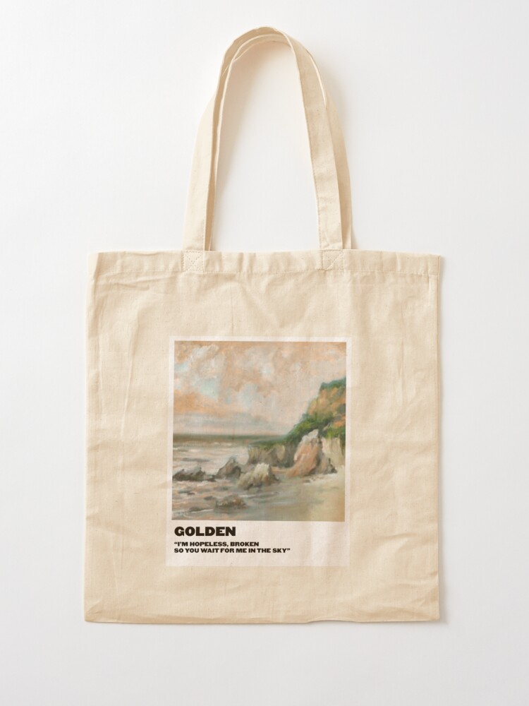 Alternate view of golden polaroid Tote Bag