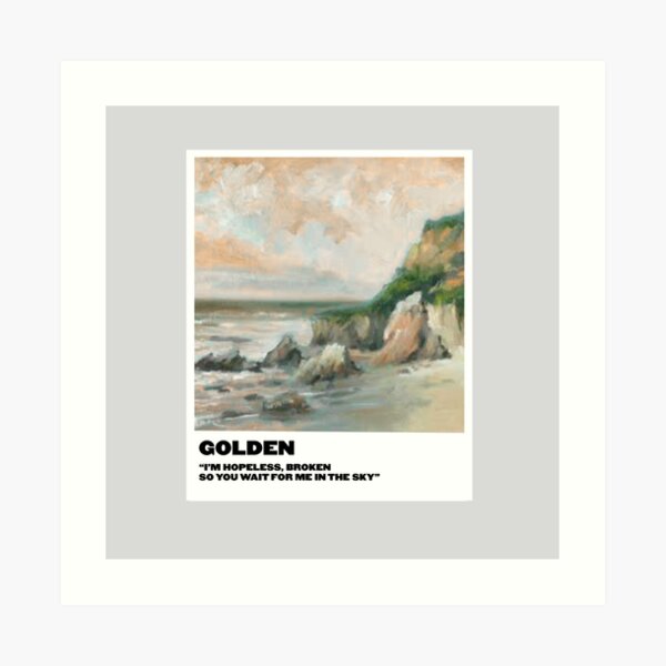 golden polaroid Art Print
