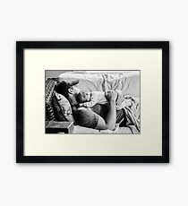 ein Vater und sein Sohn Gerahmtes Wandbild