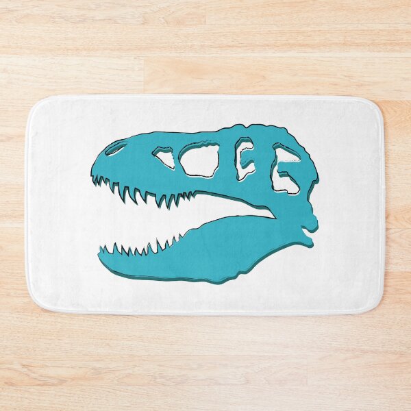 Item preview, Teal T-Rex Dinosaur Skull designed and sold by Ham-n-Spaghetti.