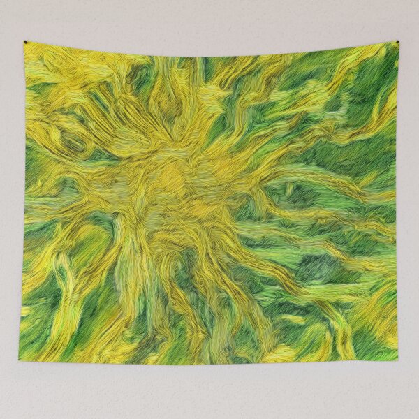 Item preview, Abstraction of Sunflower Sun designed and sold by blackhalt.