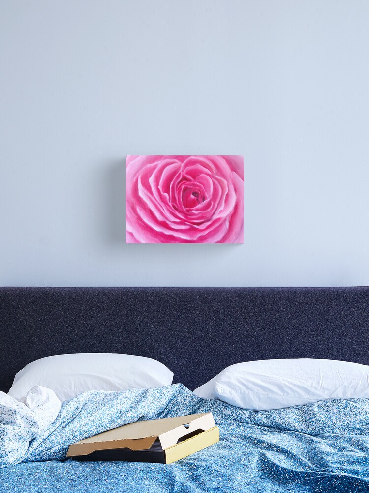 Thumbnail 2 of 3, Canvas Print, Pink rose designed and sold by fionagurnsey.