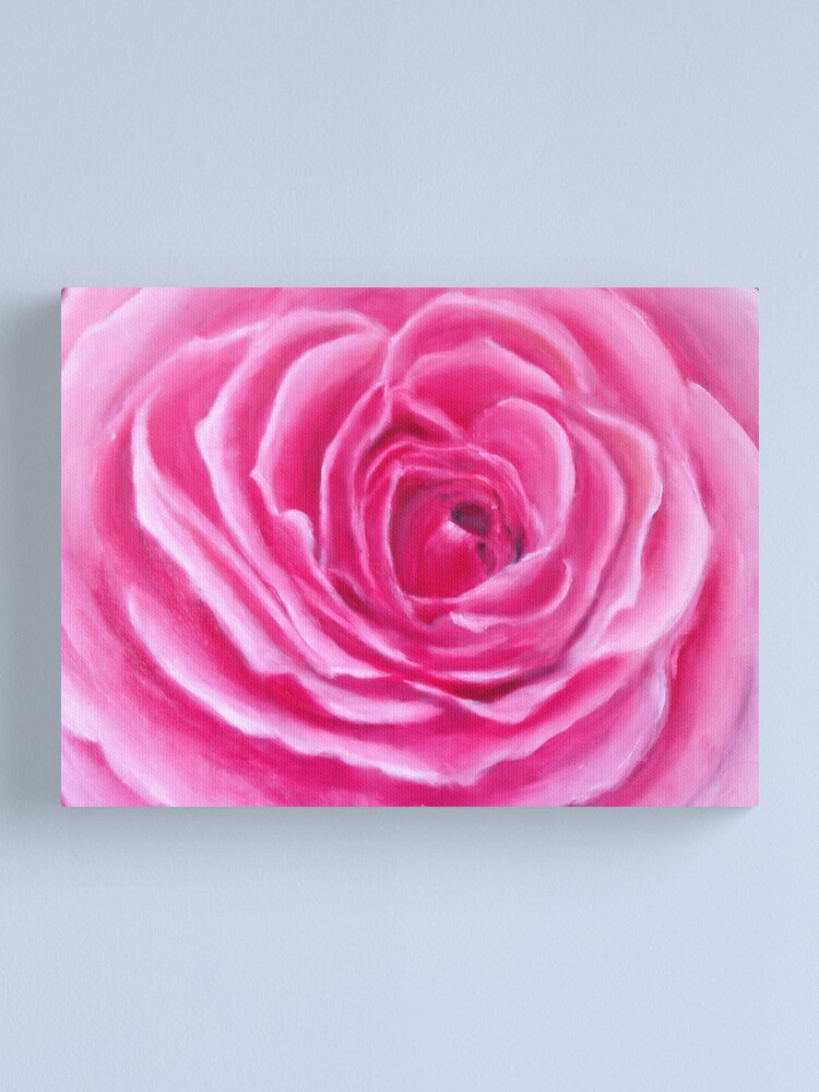 Thumbnail 1 of 3, Canvas Print, Pink rose designed and sold by fionagurnsey.
