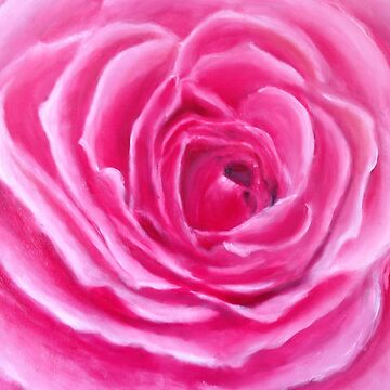 Artwork thumbnail, Pink rose by Fiona Gurnsey