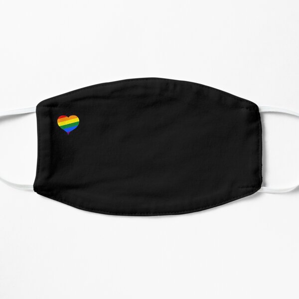 Heart Rainbow LGBT Flat Mask