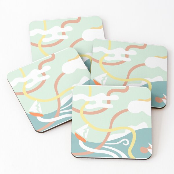 Item preview, Sailboat Abstract Ocean Seascape designed and sold by Paul Stouffer.