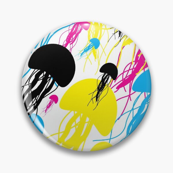 Item preview, CMYK Jellyfish designed and sold by TooCoolUnicorn.