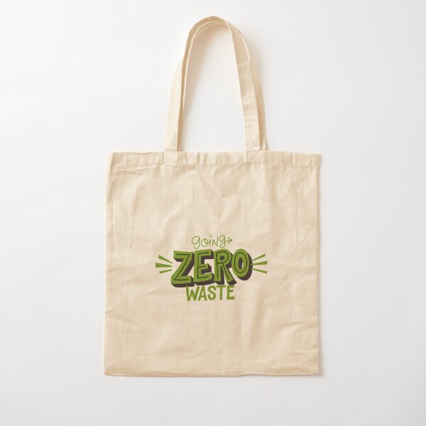 Eco Bag with Say No to Plastic Bag quote. Zero Waste, Go Green, Plastic  Free. Tote Bag by Voranee