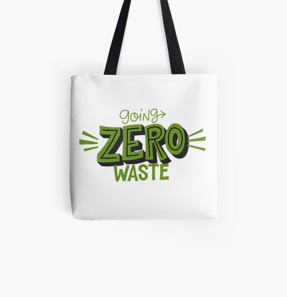 Eco Bag with Say No to Plastic Bag quote. Zero Waste, Go Green, Plastic  Free. Tote Bag by Voranee