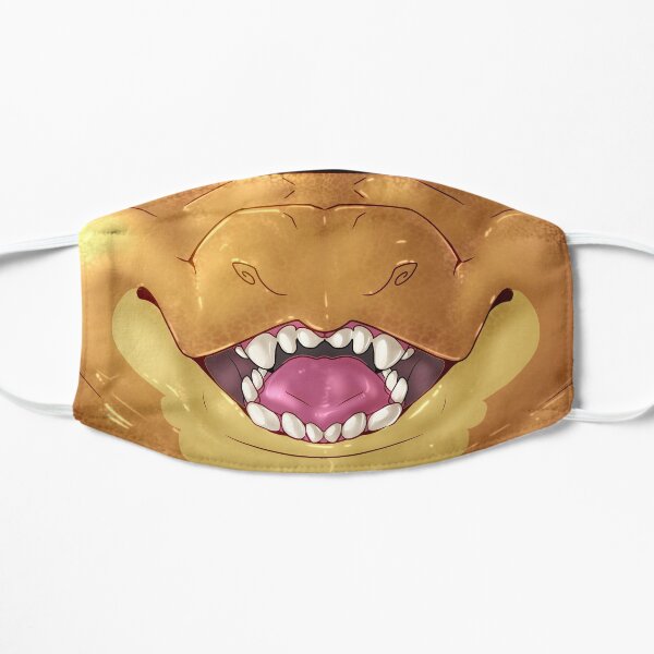 Animal Mask - Toony Dino / Dragon - Orange (Contrast) Flat Mask