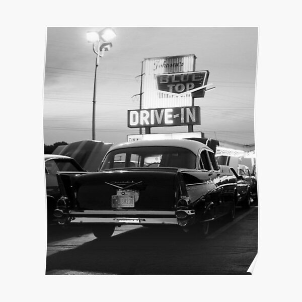 "Vintage Car Black And White " Poster for Sale by asun5 | Redbubble