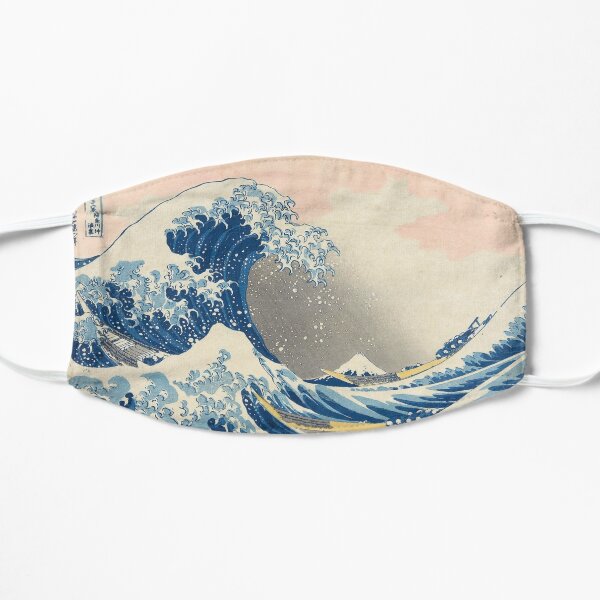the great wave off mask Flat Mask
