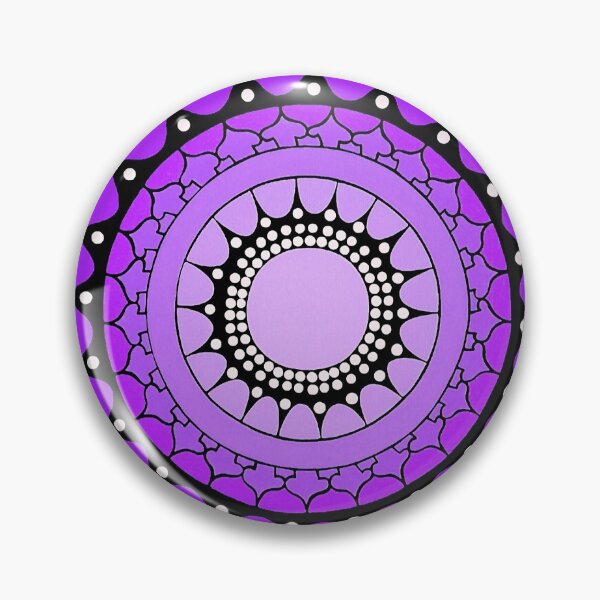 Aperçu de l'œuvre Mandala Chakra Violet créée et vendue par Shelly McClain.