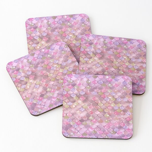 Artikelvorschau, Meerjungfrau Bokeh Schöne rosa und lila Muster-Wasserelfen-Nymphen-Haut-Textur entworfen und verkauft von UniQueensShop.