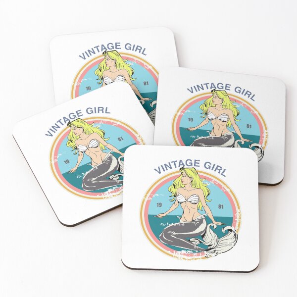 Item preview, MERMAID VINTAGE GIRL designed and sold by vintage-grrrl.