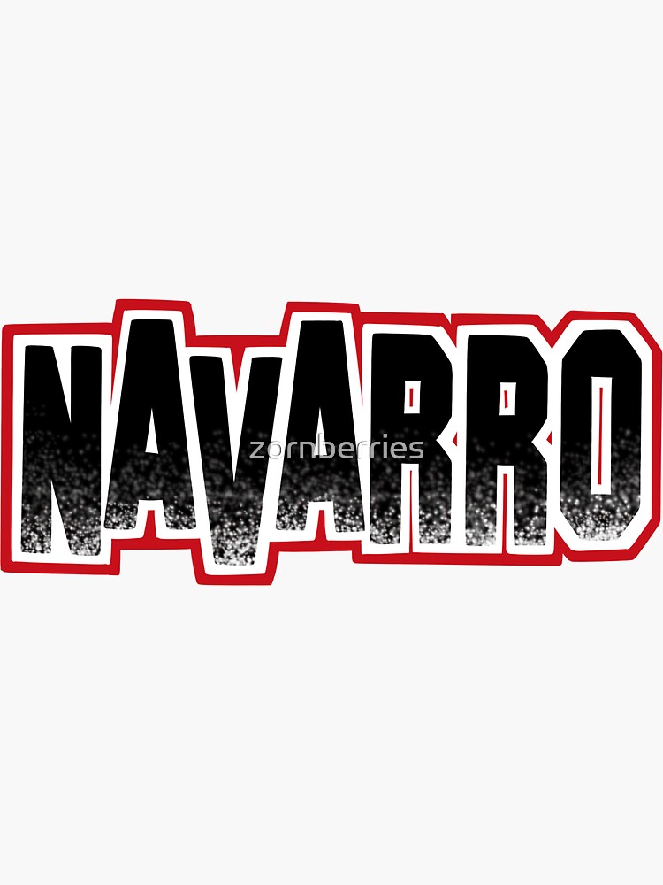 "Navarro Cheer Logo - Black Glitter" Sticker for Sale by zornberries | Redbubble