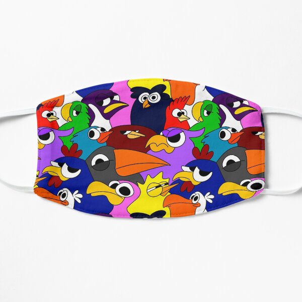 Colorful Flock 2 Flat Mask
