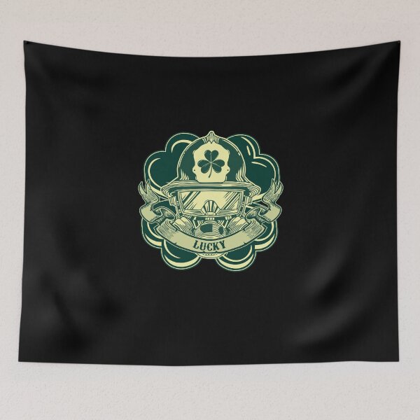 Item preview, Vintage Lucky Irish American St Patrick's Day Firefighter designed and sold by iNeedVitaminSea.