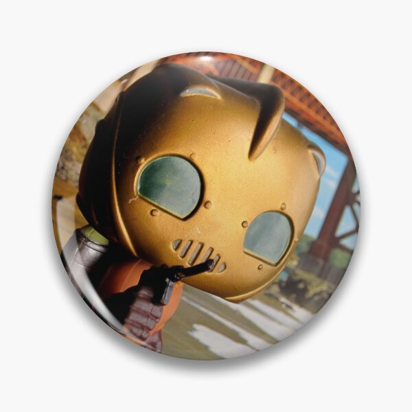 Item preview, The Rocketeer Pop! toy next to the Golden Bridge by the sea (Photography) designed and sold by frikybomb.