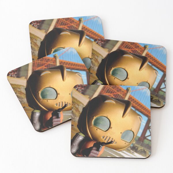 Item preview, The Rocketeer Pop! toy next to the Golden Bridge by the sea (Photography) designed and sold by frikybomb.