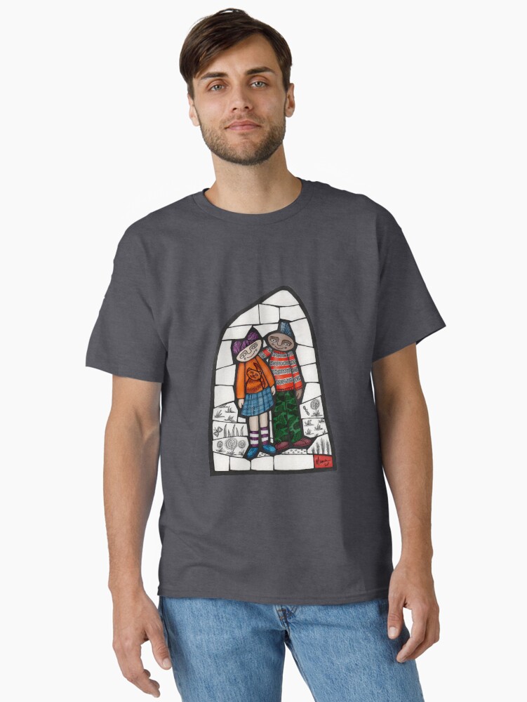 Thumbnail 1 of 7, Classic T-Shirt, Punks in the Wild colour mosaic illustration designed and sold by MunaZuberi.
