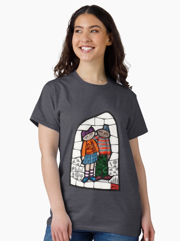 Thumbnail 2 of 7, Classic T-Shirt, Punks in the Wild colour mosaic illustration designed and sold by MunaZuberi.