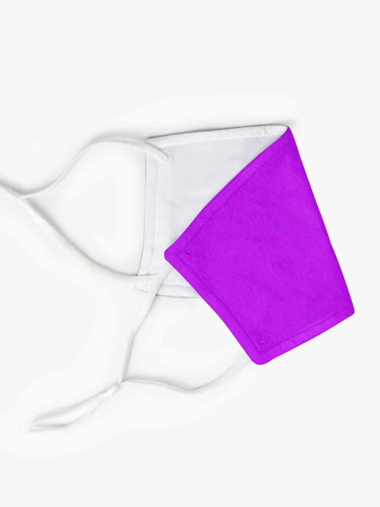 Alternate view of Pink Moiré Pattern Mask Mask