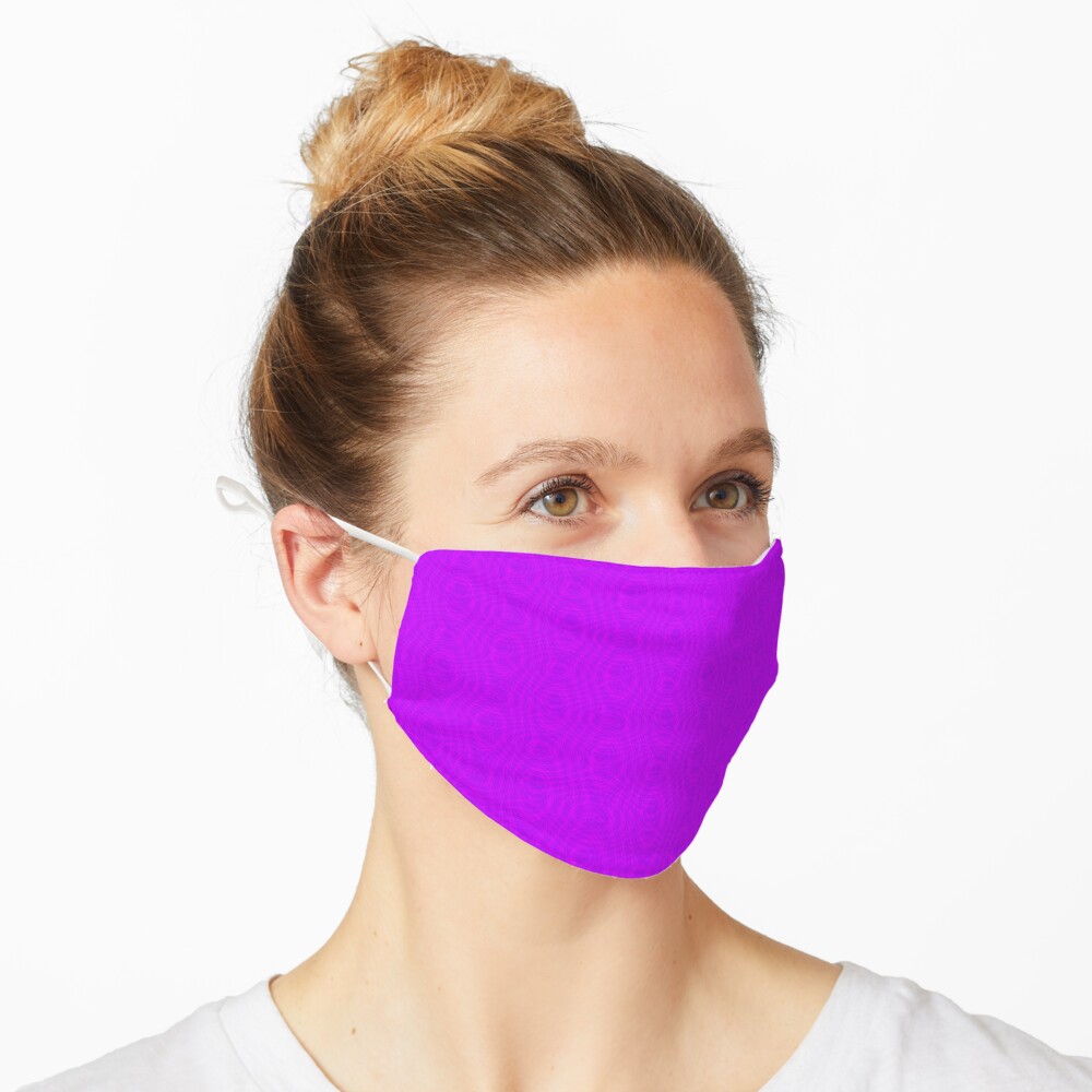 Pink Moiré Pattern Mask Mask